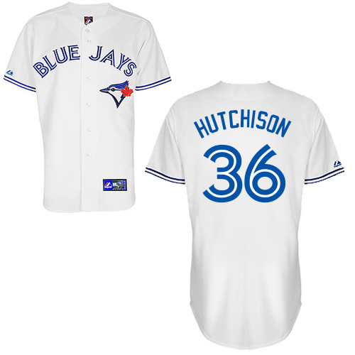 Drew Hutchison #36 Youth Baseball Jersey-Toronto Blue Jays Authentic Home White Cool Base MLB Jersey